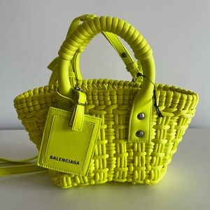 Balenciaga neon xxs bistro bag fluo yellow